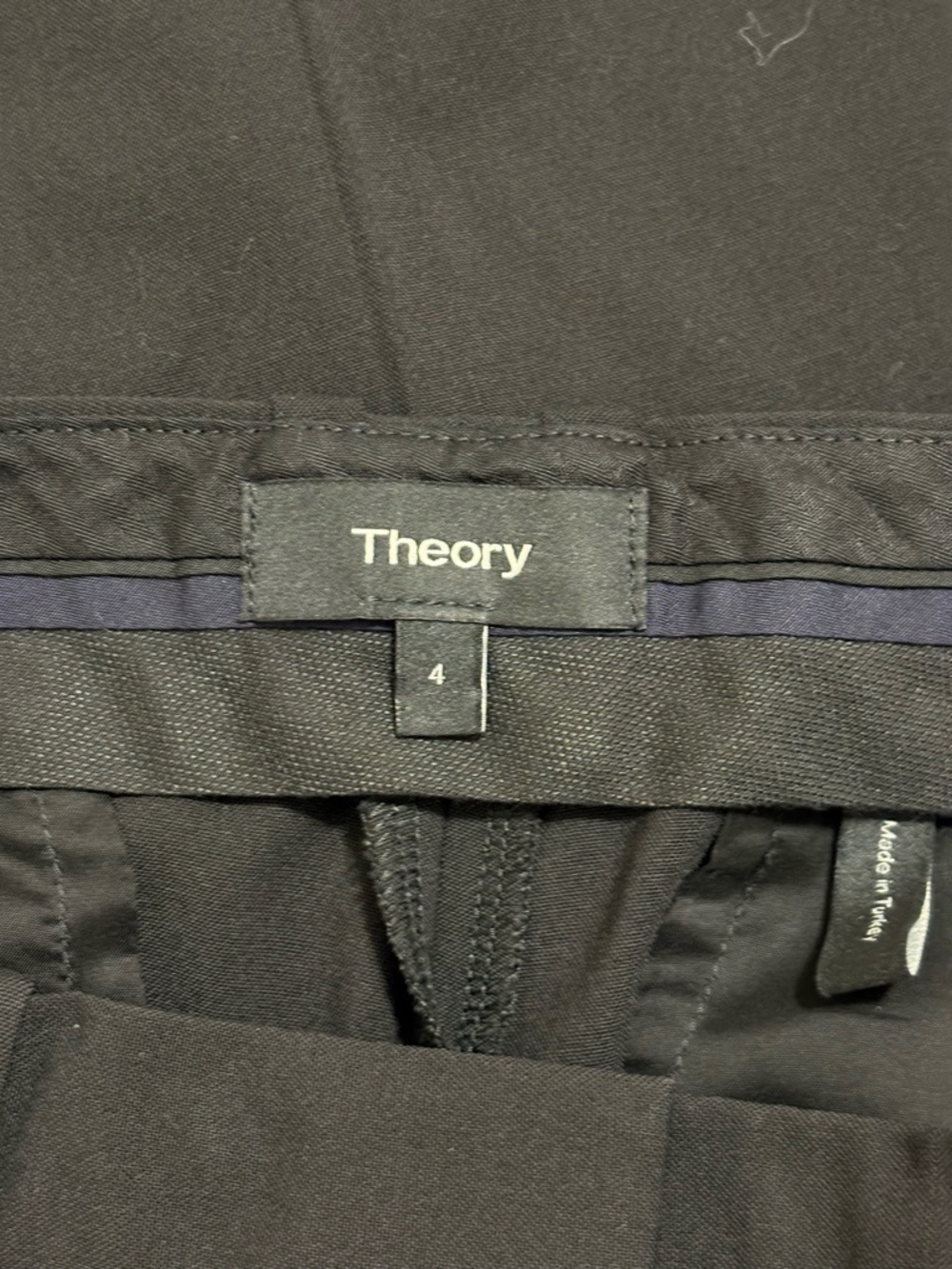Theory Pants black Classic Tailored Fit Size 4 Wool - Picture 10 of 11